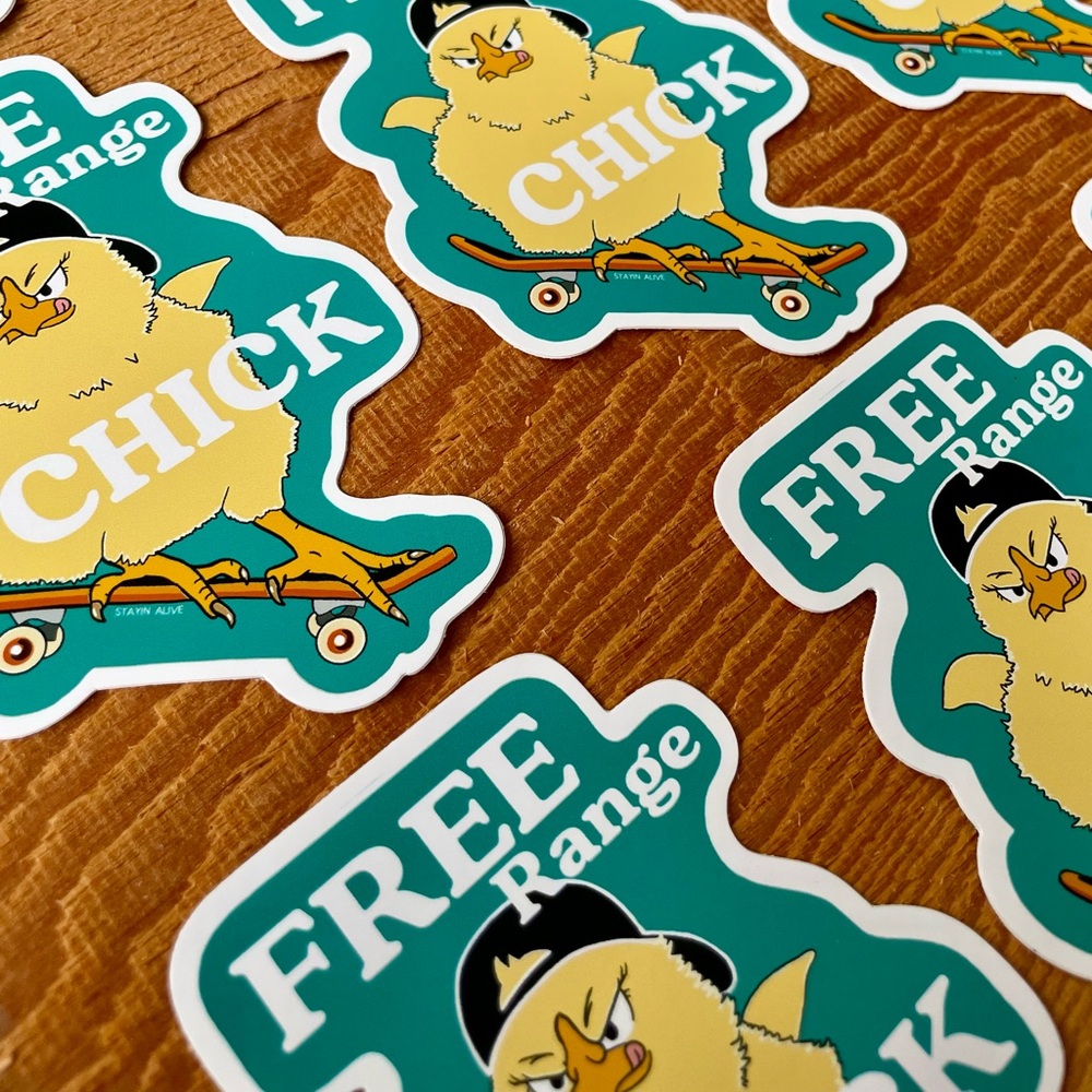 Free Range Chick Stickers - Picture 3 of 4